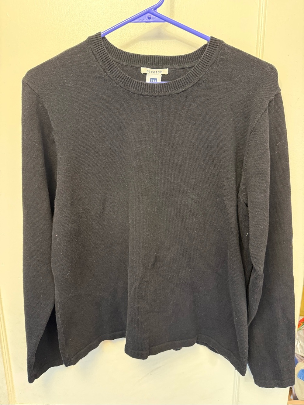 GAP Factory Black Crew Neck Knit Sweater